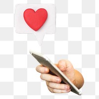 Online dating png sticker,  transparent background