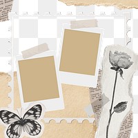 Instant photo png frame, collage | Premium PNG - rawpixel