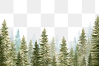 Forest watercolor png, nature clipart, transparent background