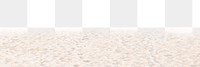 Beach sand png border, transparent background