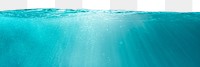 Underwater png border, clean ocean, environment image, transparent background