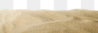 Sand texture png border, transparent background