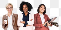 Png successful business women sticker, transparent background