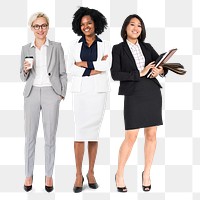 Business colleagues png sticker, transparent background