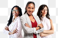 Successful business women png sticker, transparent background