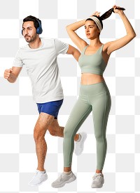 Active lifestyle png sticker, transparent background