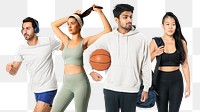 Sports & fitness png sticker, transparent background