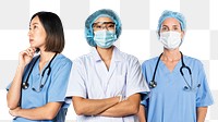 Hospital personnel png sticker, transparent background