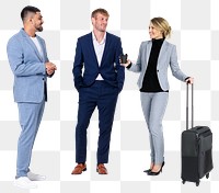 Business travel png sticker, transparent background