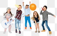 Kids party png sticker, transparent background