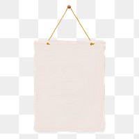 Hanging poster png sticker, transparent background