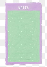 Cute note paper png sticker, stationery doodle, transparent background