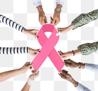 Breast cancer awareness png sticker, transparent background