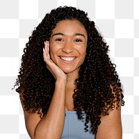 Beautiful woman png sticker, transparent background