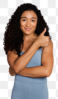 Thumbs up png sticker, transparent background