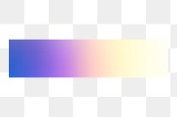 Purple gradient png bar sticker, holographic color transparent background