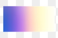 Purple gradient png bar sticker, holographic color transparent background