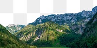 Nature landscape png border, transparent background