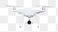 Drone png sticker, technology image on transparent background