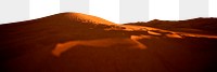 Sand dunes png border, transparent background