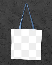 Tote bag png transparent mockup, fashion accessory 