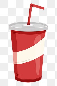 Fizz drink png sticker, cute illustration, transparent background