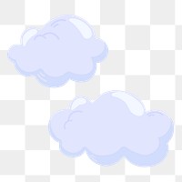 Cloud png sticker, cute illustration, transparent background