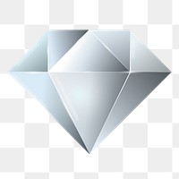 Diamond png sticker, cute illustration, transparent background