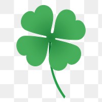 Clover png sticker, cute illustration, transparent background