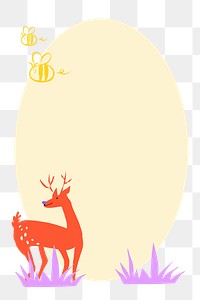 Animal, nature png frame sticker, transparent background