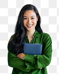 Asian businesswoman png sticker, transparent background