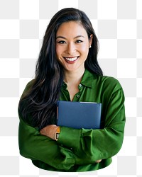 Asian businesswoman png sticker, transparent background