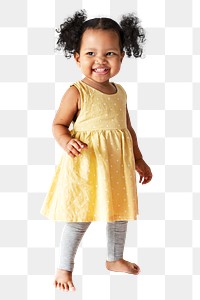 African little girl png sticker, transparent background