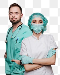 Healthcare professionals png sticker, transparent background