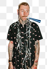 Party guy png sticker, transparent background