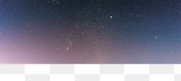 Night sky png border, transparent background