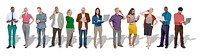 Social media people png sticker, transparent background