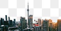 Png skyline border, Toronto, transparent background