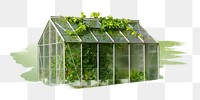 PNG Small greenhouse, collage element, transparent background