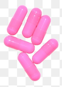 Pill capsules png sticker, medicine image on transparent background