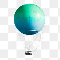 Hot air png balloon sticker, travel image, transparent background