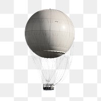 Hot air png balloon sticker, travel image, transparent background