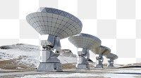 Satellites, astronomy png border, transparent background