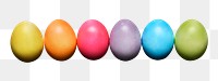 Easter eggs png sticker, festive image, transparent background