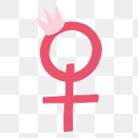 Woman empowerment png sticker, girl power illustration, transparent background