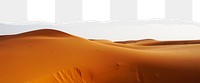 Sahara desert png ripped paper border, transparent background