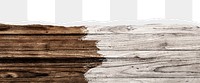 Two tone wood png ripped paper border, transparent background