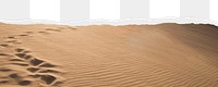 Desert png ripped paper border, transparent background