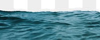 Sea water png ripped paper border, transparent background