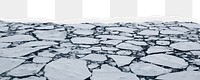 Ice lake png ripped paper border, transparent background